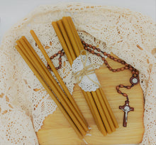 Pure Beeswax Tall Skinny Taper Candles, 4 Hours  Burning Time - Christian Icons