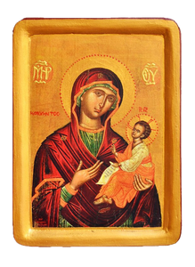 Icon "Our Lady of Perpetual Help" Amolintos  (XVII cent.) - Christian Icons