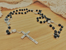 Rosary with The Soil of Jerusalem, Crystals - Christian Icons