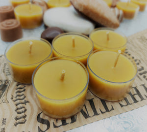 Natural Beeswax Tea Lights, 4 HOURS Burning Time - Christian Icons