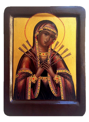 Icon “Virgin of Sorrows - Seven Arrows” - Christian Icons