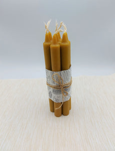 Pure Beeswax Taper Candles, 7 Hours Burning Time - Christian Icons