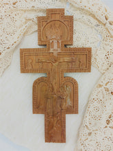 Exclusive Handmade Carved Wooden Wall Cross “Adoration of The Risen” - Christian Icons