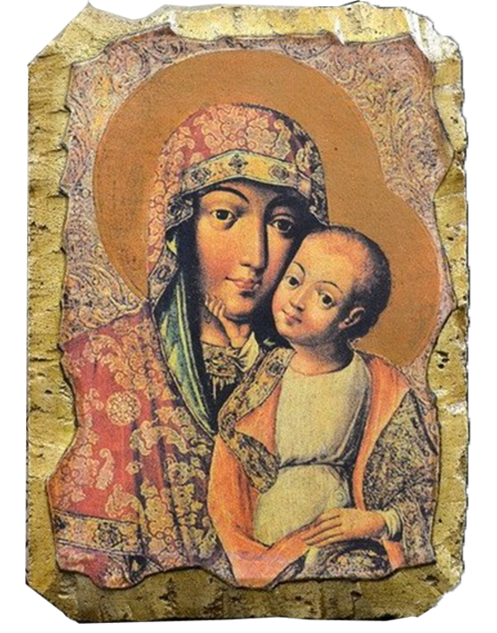 Fresco “Our Lady of Tenderness” - Christian Icons