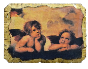 Fresco "Angels of Raphael" - Christian Icons