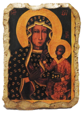 Fresco "Our Lady of Czestochowa" - Christian Icons