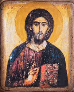 Handmade Icon "Icon Christ Pantocrator" - Christian Icons