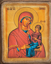 Handmade Icon "Saint Anne with the Child Mary" - Christian Icons