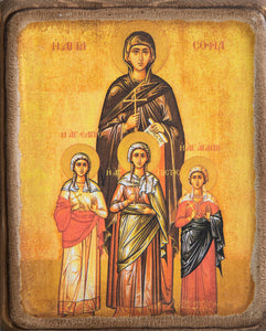 Handmade Icon “Saint Sophia" - Christian Icons