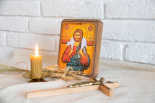 Handmade Icon "Jesus Christ The Good  Shepherd" - Christian Icons
