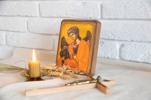 Handmade Icon “Archangel Gabriel" - Christian Icons
