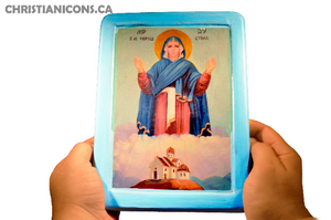 Icon of the Mother of God "The Unbreakable Wall" (XIII cent.) - Christian Icons
